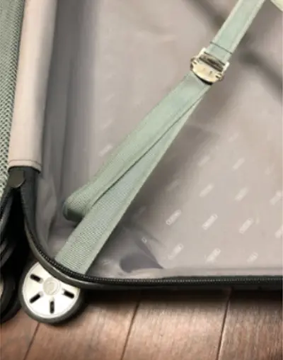 RIMOWA 内装紐外れ修理(固定ベルト・ゴム紐補修) 修理後