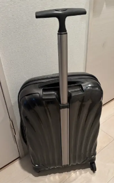 Samsonite コスモライト 伸縮ハンドルが下がらない修理 修理前