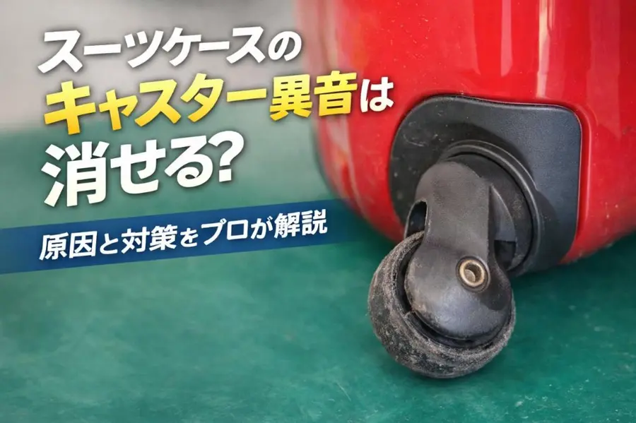 スーツケースのゴロゴロ音は消せる?キャスター異音の原因と対策をプロが解説
