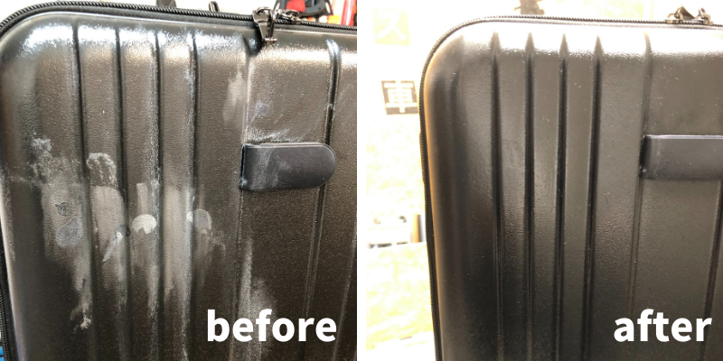 スーツケースボディ汚れ塗装修理